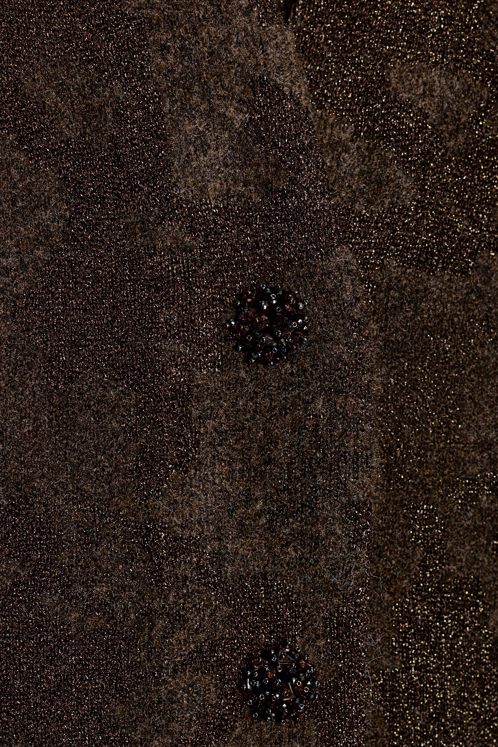 METALLIC THREAD CARDIGAN